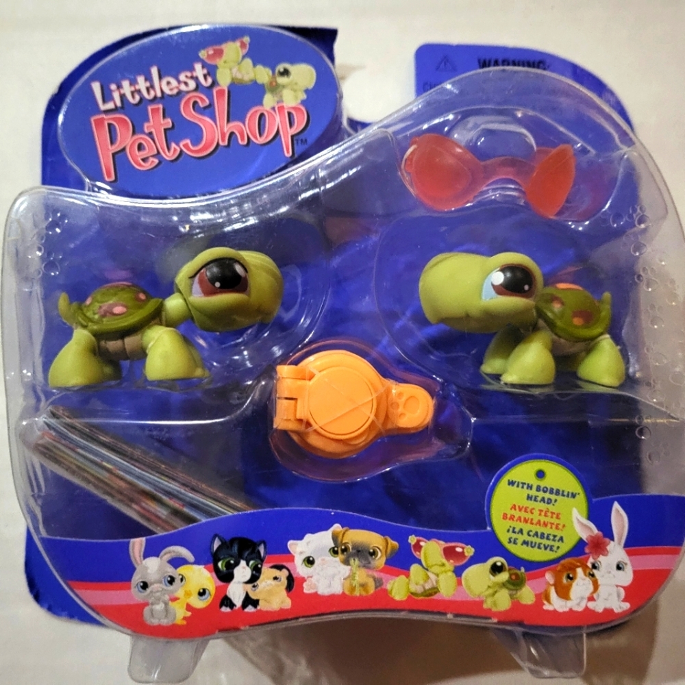 2005 LPS Pet Pairs 2 TINY TURTLES #007, #008 RARE